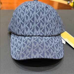 Michael Kors Navy Women Monogram Hat